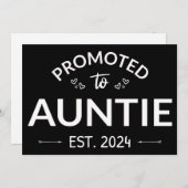 Faire-part Promu À Tante Est. 2024 II (Devant / Derrière)