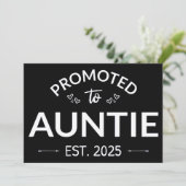 Faire-part Promu À Tante Est. 2025 II (Debout devant)