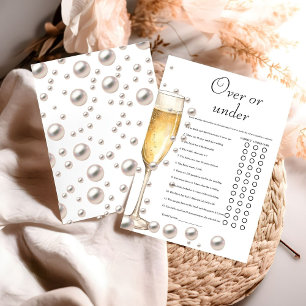 Faire-part Prosecco Over or under nuptiale jeu de douche Cart