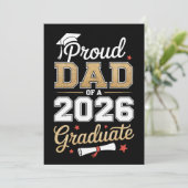 Faire-part Proud Dad Of A 2026 Graduate Class Of Graduation (Debout devant)
