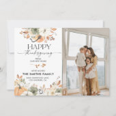 Faire-part Pumpkins Thanksgiving Flat Announcement Card (Devant)