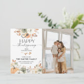 Faire-part Pumpkins Thanksgiving Flat Announcement Card (Debout devant)