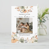 Faire-part Pumpkins Thanksgiving Flat Announcement Card (Debout devant)