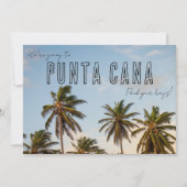 Faire-part Punta Cana Beach Wedding Enregistrer la date (Devant)