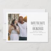Faire-part Punta Cana Beach Wedding Enregistrer la date (Dos)