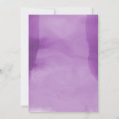 Faire-part Purple Aquarelle Laver Photo Graduation (Dos)
