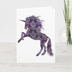 Faire-part Purple Boho Unicorn, Mariage Félicats
