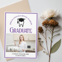 Purple Dental School Photo Graduation personnalisé