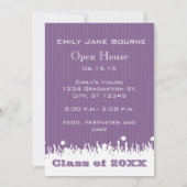 Faire-part Purple Plum Senior Picture Classe de (Dos)