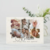 Faire-part Puzzle 6 Photo pour bébé Collage annonces de naiss (Debout devant)