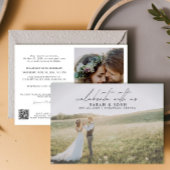 Faire-part QR Code Célébrer Avec Nous 2 Mariage Photo