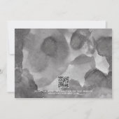 Faire-part QR Code Modern Script Photo Wedding Enregistrer La (Dos)
