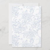 Faire-part Quelque chose de bleu avant de faire une invitatio (Dos)