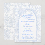 Faire-part Quelque chose de bleu avant de faire une invitatio (Devant / Derrière)