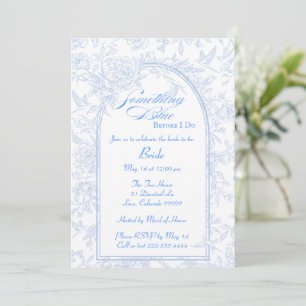 Faire-part Quelque chose de bleu avant de faire une invitatio