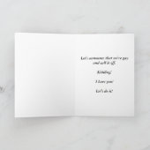 Faire-part Qu'est-ce que DIABLE sommes-nous en train de faire (Intérieur)