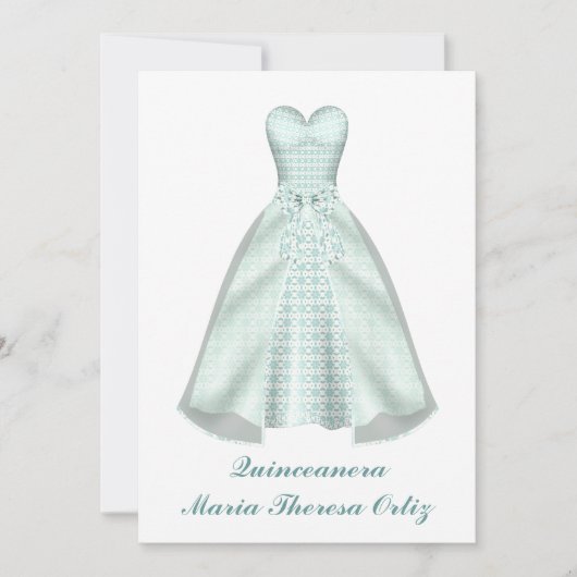 Faire-part Quinceanera 15e anniversaire Invitation (Devant)