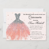 Faire-part Quinceanera Invitation, Birthday Invite for sweet (Devant)