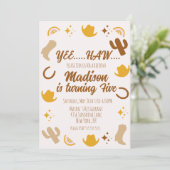 Faire-part Rainbows et Rodeos Anniversaire Super (Debout devant)