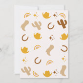 Faire-part Rainbows et Rodeos Anniversaire Super (Dos)