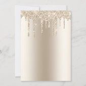 Faire-part Réception de fuite avec paillettes ruisselantes de (Dos)