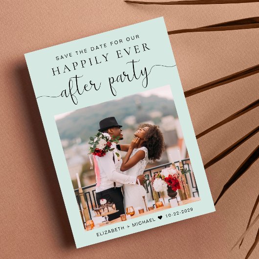 Faire-part Réception de mariage avec médaille de photo chic E