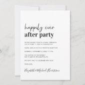 Faire-part Réception de mariage minimal moderne QR Code (Devant)