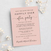Faire-part Réception de mariage - Photo Blush Enregistrer la