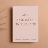 Faire-part Réception de mariage rose vif Enregistrer la date