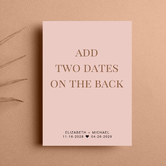 Faire-part Réception de mariage rose vif Enregistrer la date