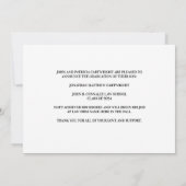 Faire-part Red Black Law School Graduation Photo (Dos)