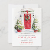 Faire-part Red Door Rustic Home Sweet Home Card (Devant)
