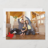 Faire-part Red Hey Y'all - Déménagé au Texas (Dos)