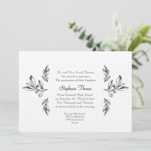 Faire-part Régal ou Invitation (Debout devant)