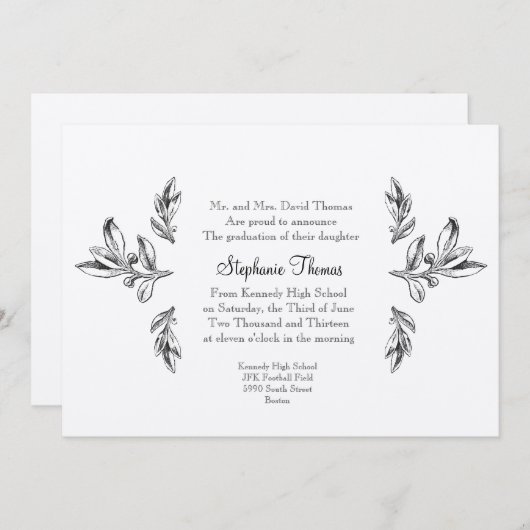 Faire-part Régal ou Invitation (Devant / Derrière)