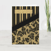 Faire-part Regalia - Enregistrer la date (Noir/Tan) (Devant)