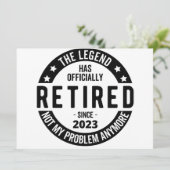 Faire-part régime de retraite (Debout devant)