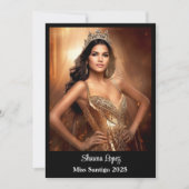 Faire-part Reine du Pageant (Devant)
