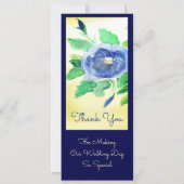 Faire-part Remerciements aux invités du mariage (Dos)