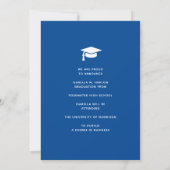 Faire-part Remise des diplômes du lycée  (Dos)