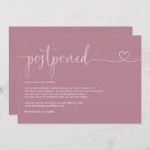 Faire-part Remise du Mariage du script Dainty (Devant / Derrière)