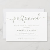 Faire-part Remise du Mariage moderne Sage Green (Devant)