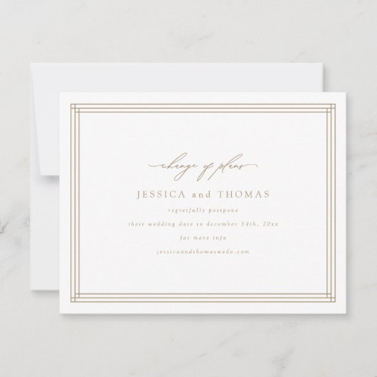 Faire-part Remplacement du Mariage de fenêtre Chic Modifier l (Devant)