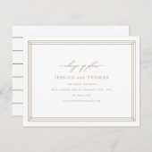 Faire-part Remplacement du Mariage de fenêtre Chic Modifier l (Devant / Derrière)