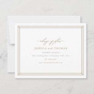 Faire-part Remplacement du Mariage de fenêtre Chic Modifier l