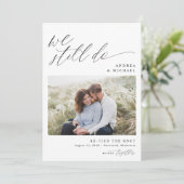 Faire-part Renouvellement élégant et moderne du Mariage Vow R (Debout devant)