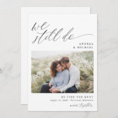 Faire-part Renouvellement élégant et moderne du Mariage Vow R (Devant / Derrière)