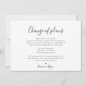 Faire-part Report de date de mariage minimaliste avec photo (Dos)