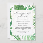 Faire-part Report de la Cérémonie Changement de Plans Mariage (Devant)