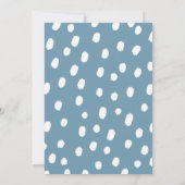 Faire-part Report de mariage floral patient d'amour (Dos)